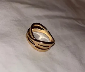 H&M Thick gold ring thumbnail 1