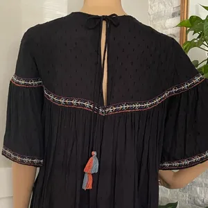 ZARA Plumetis Embroidered Dress Sz M thumbnail 6