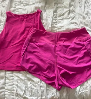 Pink CRZ yoga matching set thumbnail 1
