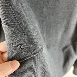 Lululemon Hoodie Womens Size‎ 8 Grey Heavy Sweater Pullover Pockets Performance thumbnail 7