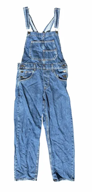 We the free Women’s Blue Denim Overalls Jeans thumbnail 1