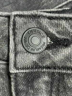 Quince Bella Stretch Relaxed Straight Jeans Sz 26 Stonewashed Grey NWT High Rise thumbnail 9