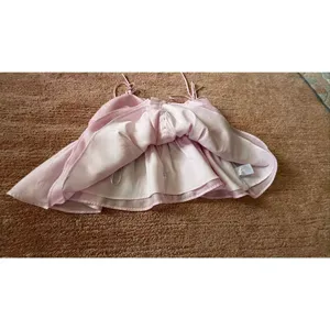 Lulus Pink Bow Tie Strap Peplum Top XS thumbnail 3