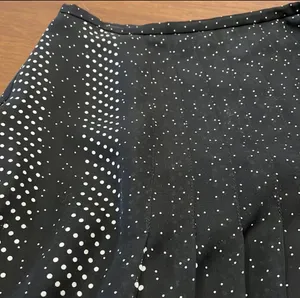 Talbots Silk Black White Dot skirt thumbnail 6