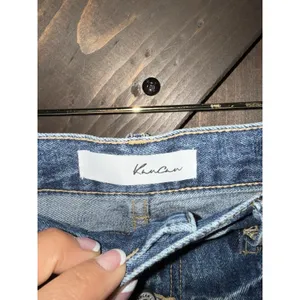 Kancan Women's Sz 7 27 Jeans Distressed Button Fly‎ High Rise Blue Raw Hem Denim thumbnail 3