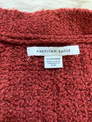 American Eagle Rust Color Button Up Cardigan XS thumbnail 3