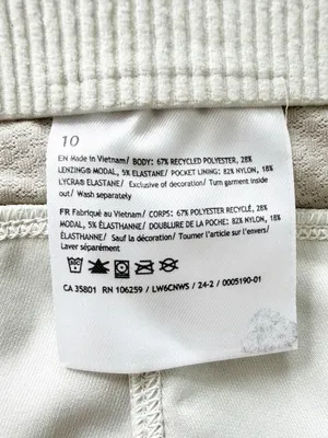 Lululemon Ribbed Softstreme Zip-Leg High-Rise Cropped Pants 25" in Bone Size 10 thumbnail 11