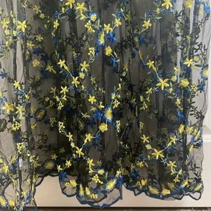 LuLaRoe Deanne II Black Floral Embroidered Maxi Dress Size L NWT thumbnail 8