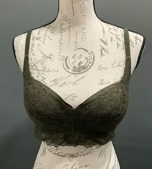 Pink By‎ Victorias Secret Khaki Green Bralette thumbnail 1