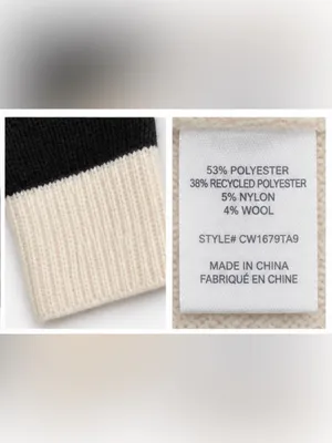Sanctuary Black Ivory Colorblock Turtleneck Sweater Size L thumbnail 5