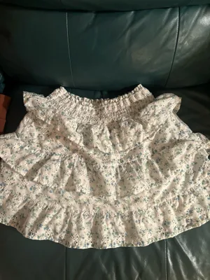 Storia white floral skirt thumbnail 2