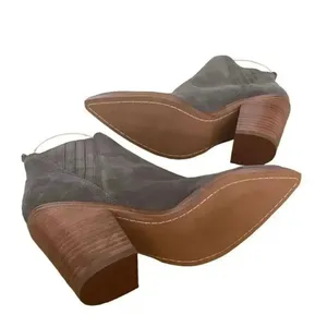Marc Fisher Suede Leather Gadri Pointed Toe Bootie Gray SZ 6.5 thumbnail 7