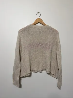 Wooden Ships Merry Sweater Small Red Festive Holiday Mohair Wool Christmas thumbnail 6