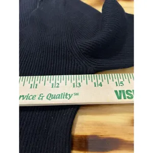 Olive + Oak Women's‎ Black Long Sleeve Pullover Knit Sweater Size Medium Classic thumbnail 4