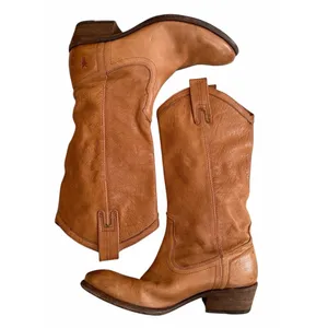 Frye Carson‎ Mid-Calf Leather Boots Tan #77687 Women's Size 7.5B thumbnail 6