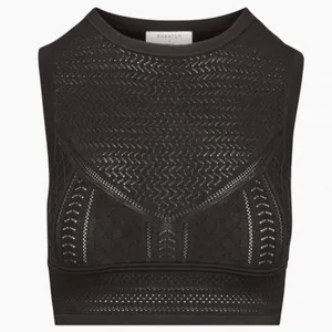 Babaton Aritzia Pointelle Stitch Stretch Sleeveless Tank Top‎ Black Size XXS thumbnail 1