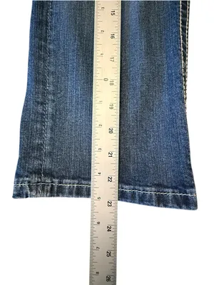Miss Me Mid Rise Cuffed Capri Jeans Size 30 Angel Wings Embellished MP6377P thumbnail 14