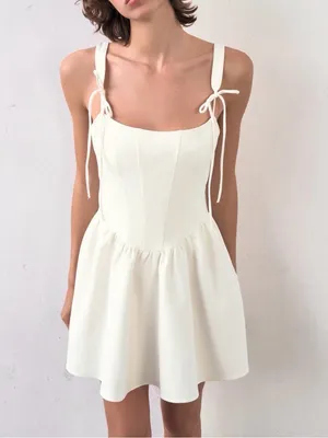 Nwt Zara Corset-Style Voluminous Dress Size S thumbnail 3