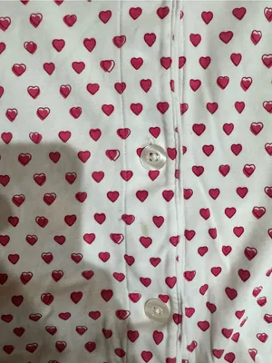 Roller Rabbit Pink Polo Heart Pajama Top Size Large thumbnail 3