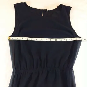Lola Black Maxi Dress Womens Sleeveless Sheer Full Length Side Slit Elegant thumbnail 10