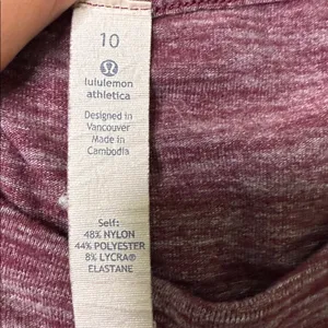Lululemon Athletica Go City Pullover Maroon Long Sleeve Top thumbnail 6