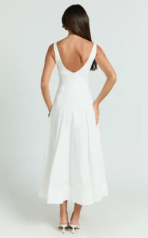 New Showpo Kristi Midi Dress Scoop Neck Fit And Flare Dress Size Small MSRP $89 thumbnail 4