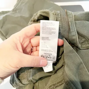 Free People Libre Cotton Blend High Waisted Wide-Leg Jeans Thyme Green 32 / 14 thumbnail 7