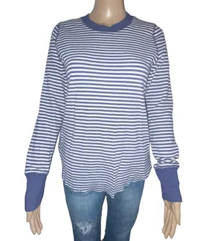 Aerie Striped Long Sleeve Knit Top thumbnail 1