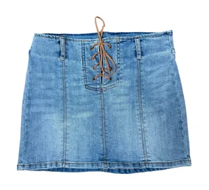 Garage XS Denim Lace-Up Mini Skirt thumbnail 1