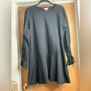 Abound Black Long Sleeve Dress with Ruffled Tie Wrist Details. Size-Small thumbnail 3