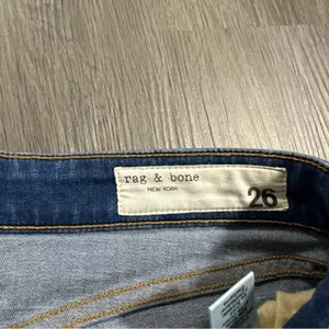 Rag & Bone Cate Mid Rise Ankle Raw Hem Skinny Jeans Size 26‎ thumbnail 6