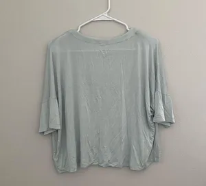 Beyond Yoga Women's Glacier Blus Swinging Cropped Tee Size Medium thumbnail 5
