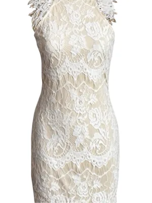 Bohemian Chic Ivory Lace Maxi Dress thumbnail 2