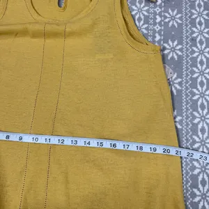 NWT For Cynthia Linen Blend Asymmetrical Yellow‎ Sleeveless Dress Small Flowy thumbnail 14