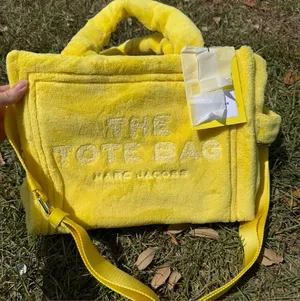 Marc Jacobs The Tote Bag Yellow Terry Cloth Small Travel Crossbody New thumbnail 1