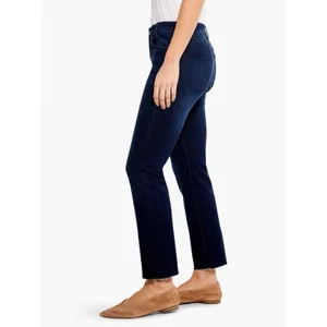 NIC+ZOE Mid Rise Straight Jeans Women 31 Twilight Blue Raw Hem Denim ALL1882 thumbnail 2
