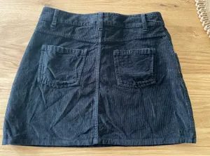 Roxy Corduroy Black Mini Skirt thumbnail 4