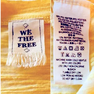 FREE PEOPLE We The Free Burnout Boyfriend T-shirt Yellow Short Sleeve CutOut Tee thumbnail 14