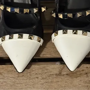 NEW Marc‎ Fisher Hadama 8M Black White Studded Heels Rockabilly A26 thumbnail 5