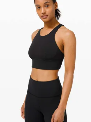 Lululemon Wunder Train Longline SportsBra *Medium Support, C/D Cups Black 4 $68 thumbnail 4