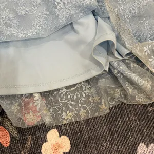 MARINA Light Blue Lace Maxi Dress bridesmaid/prom dress thumbnail 8