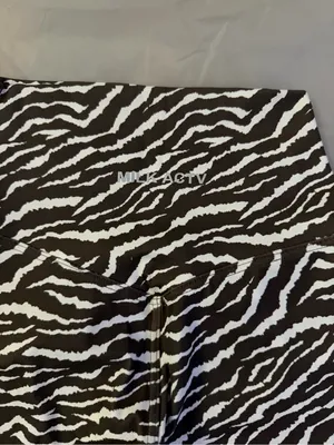 Milk ACTV Zebra Print Biker Shorts Size XS thumbnail 3