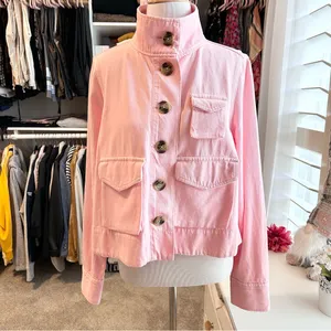 LOFT Pink Utility Jacket Small thumbnail 6