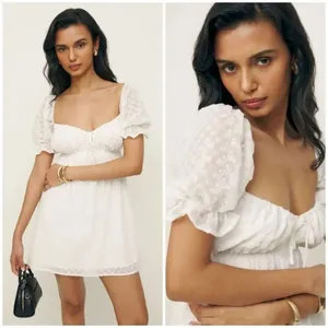 Reformation Channa Eyelet Dress Size 2 thumbnail 2