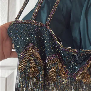 Sherri Hill‎ Black and Gold Prom Dress thumbnail 6