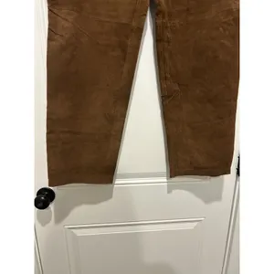 Bagatelle New Vintage 90s Brown Genuine Suede Leather Pants Women’s 16 High Rise Straight thumbnail 4