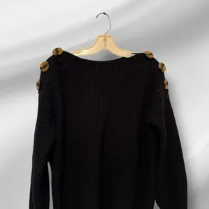 Philosophy‎ Boat Neck Sweater with Large Buttons thumbnail 2