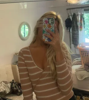 Long sleeve Striped  V neck thumbnail 3