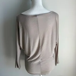 Vince Cream Boatneck Longsleeve Soft Blouse Top Size XS thumbnail 4