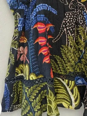 Farm Rio x Anthropologie Tropical Themed Button Down Tank New Wout tag 🏷️ thumbnail 6